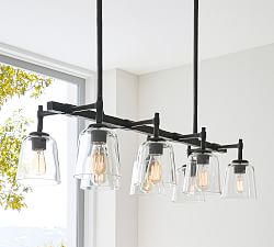 Porter Recycled Glass Linear Chandelier (43")