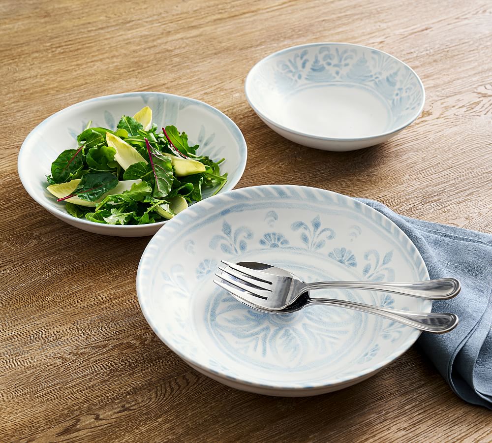 Chambray Tile Stoneware Serving Bowls by Pottery Barn