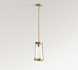 Elizabeth Glass Tapered Petite Pendant (7")