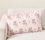 LoveShackFancy Embroidered Floral Bow Pillow Cover