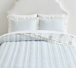 LoveShackFancy Rosette Embroidered Quilt