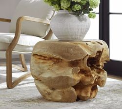 Martha Round Teak Side Table (24.5")