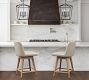Layton Upholstered Swivel Stool