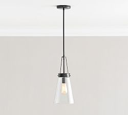 Caldwell Recycled Glass Flared Pendant (8")