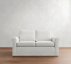 Cameron Roll Arm Slipcovered Sofa (63"&ndash;98")