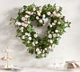 Faux LoveShackFancy Rose Heart Wreath
