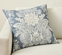 Kravet Heirloom Damask Embroidered Pillow Cover