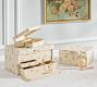 LoveShackFancy Leather Floral Jewellery Travel Box
