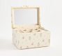 LoveShackFancy Leather Floral Jewellery Travel Box