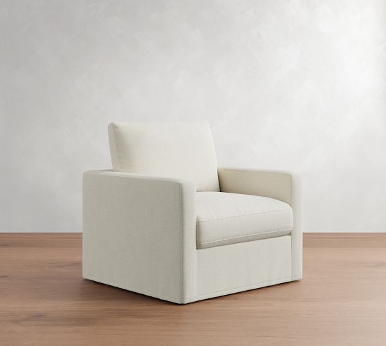 Westwood Slim Arm Slipcovered Chair by Pottery Barn
