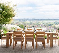 Get the Look: Malibu Teak Grand Outdoor Dining Table + Chair
