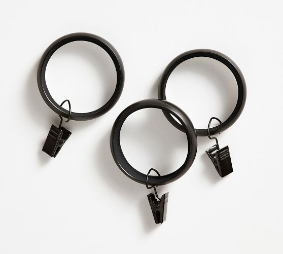 Quiet-Glide Curtain Clip Rings - Set of 10