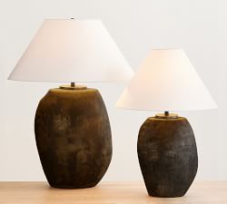 Saratoga Rustic Glass Table Lamp (22")