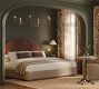 Curved Leather Wall Mounted Headboard