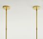 Linen Drum Shade Linear Chandelier (43")