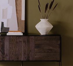 Open Box: Nana White Vase (15"W) - Black