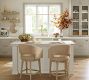 Baldwin Leather Swivel Stool