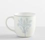 Chambray Tile Stoneware Mugs - Set of 4