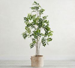 Faux Green Leaf Tree