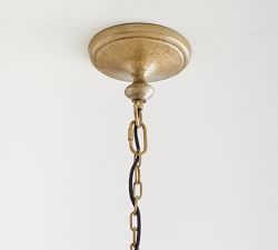 Lockhart Forged-Iron Indoor/Outdoor Chandelier (36")