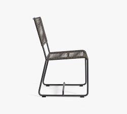 Noe Metal &amp; Rope Outdoor Dining Chair