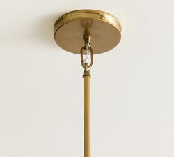 Elizabeth Glass Tapered Petite Pendant (7")