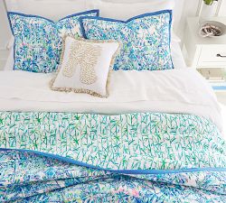 Lilly Pulitzer Cabana Cocktail Reversible Cotton Quilt &amp; Shams