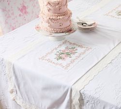 LoveShackFancy Garden Floral Porcelain Cake Stand