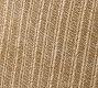 Textured Striped Faux Natural Fibre Outdoor Pillow