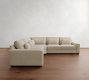 Big Sur Square Arm Deep Seat 3-Piece L-Shaped Wedge Sectional (129")