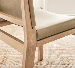Noe Leather Sling Dining Chair