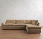 Sierra Leather Return Bumper Sectional (128"&ndash;138")