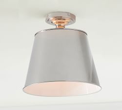 Tapered Metal Shade Flush Mount (9")