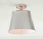 Tapered Metal Shade Flush Mount (9")