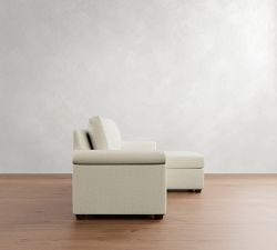 Cameron Modern Roll Arm Reversible Sleeper Chaise Sectional (88")