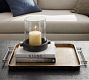 Handcrafted Beltic Brass &amp; Leather Tray