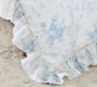 LoveShackFancy Belgian Flax Linen Rose Duvet Cover