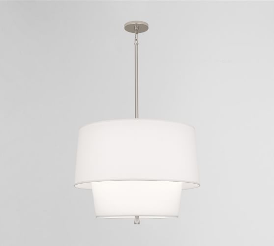 Milton Tiered Drum Shade Pendant (24