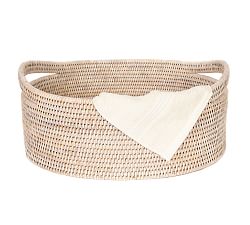 Tava Handwoven Rattan Oval Basket
