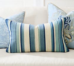 Kravet Bay Striped Lumbar Pillow Cover