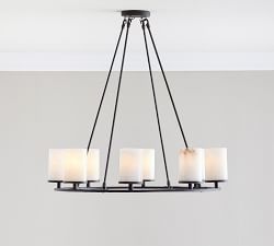 Windham Round Alabaster Chandelier (33")
