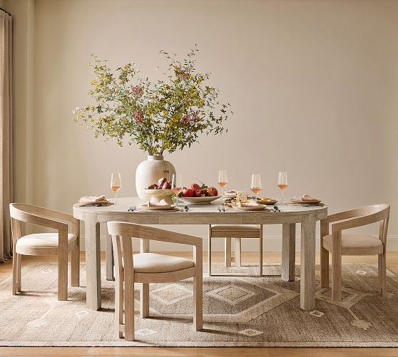 Aptos Round Extendable Dining Table (50"-84") by Pottery Barn