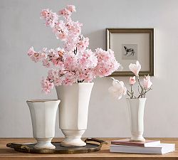 Ceramic Faceted Vase Collection