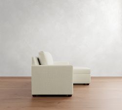 Cameron Modern Square Arm Reversible Sleeper Chaise Sectional (86")