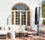 10' Round Cantilever Outdoor Patio Umbrella - Rustproof Aluminium Frame with Base