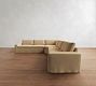 Sierra Slipcovered 3-Piece L-Shaped Wedge Sectional (137"&ndash;147")