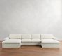 Westwood Roll Arm Slipcovered Double Chaise Sectional (177"&ndash;197")