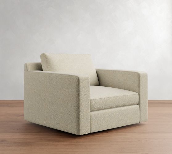 Pacifica Wide Arm Swivel Chair by Pottery Barn