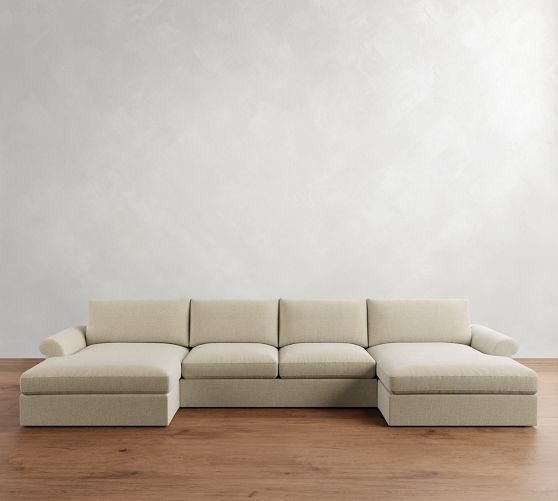 Westwood Roll Arm Double Chaise Sectional (177"-197") by Pottery Barn