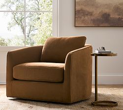 Remmy Leather Swivel Chair